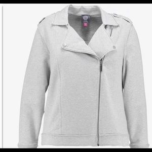 Vince Camuto gray moto jacket